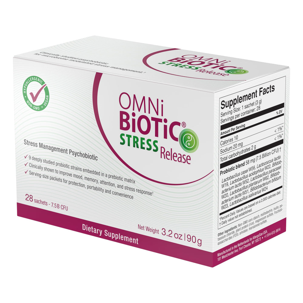 Illustration of gut-brain axis benefits from OMNi BiOTiC Stress Release