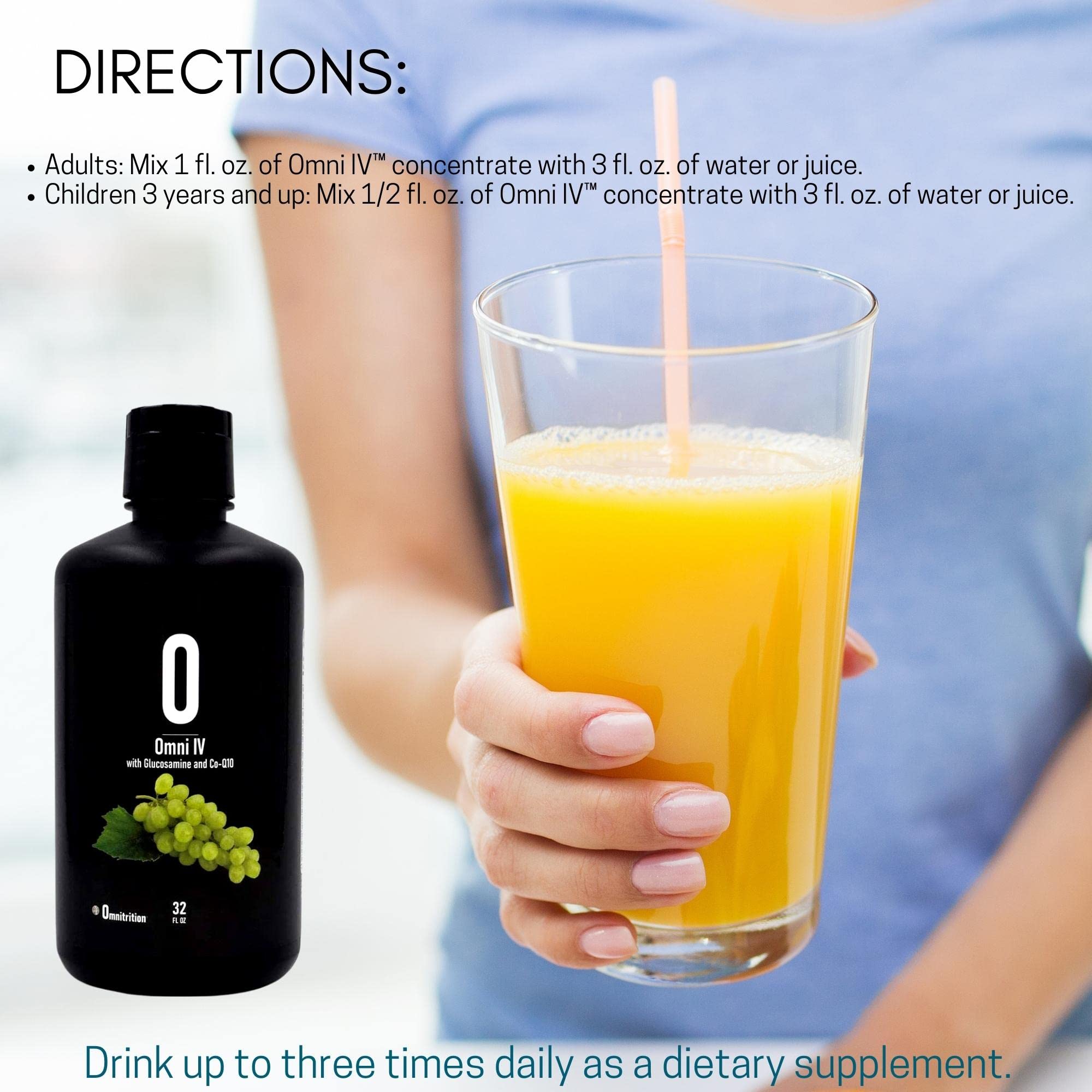 Omni4 liquid concentrate with glucosamine 32 oz bottle