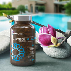 Couple using OmniBiotics Cortisol supplement for daily stress support