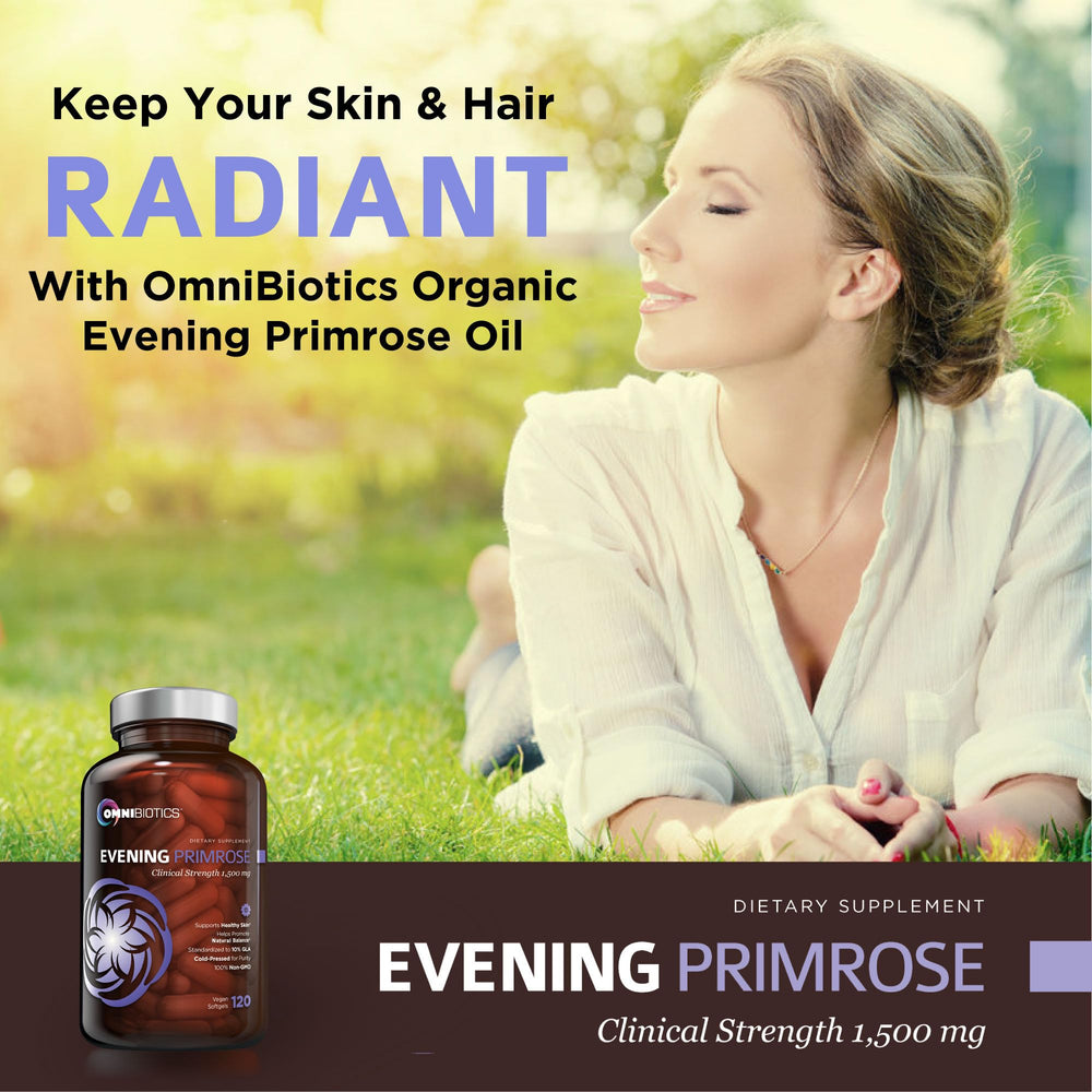 Non-GMO certification label for OmniBiotics Evening Primrose Oil