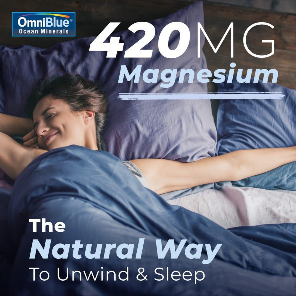 Serving suggestion: OmniBlue Ocean Minerals added to water