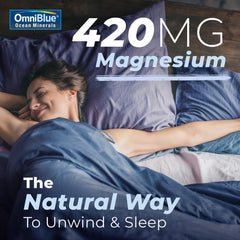 Serving suggestion: OmniBlue Ocean Minerals added to water