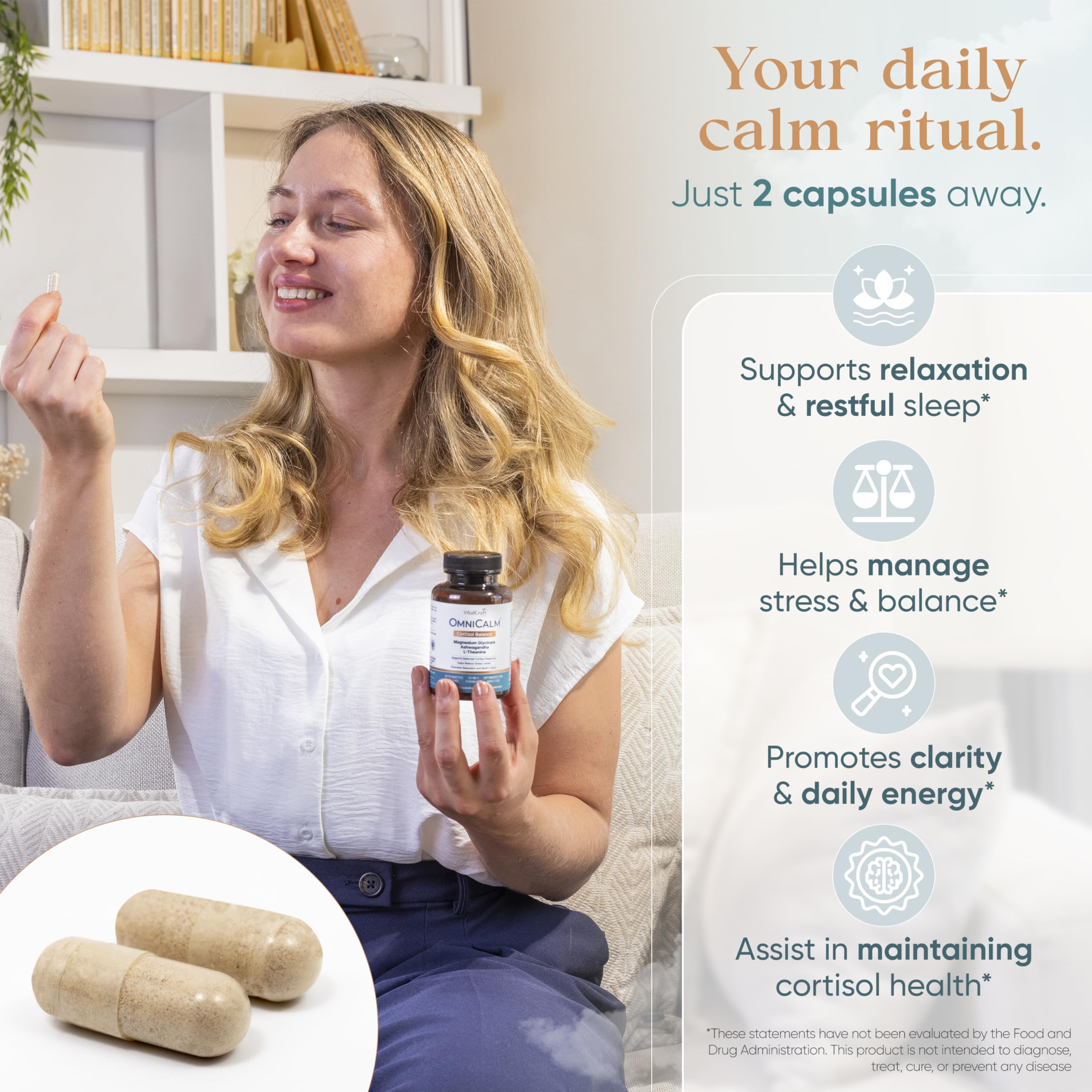 Ashwagandha and L-Theanine blend in OmniCalm