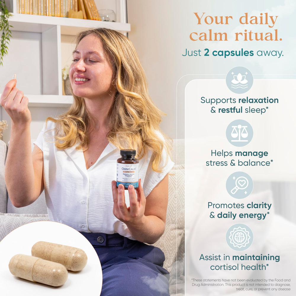 Ashwagandha and L-Theanine blend in OmniCalm