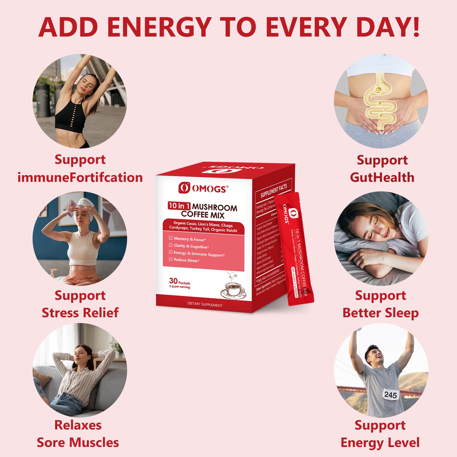 Mushroom coffee cup highlighting healthy flavor with cocoa notes