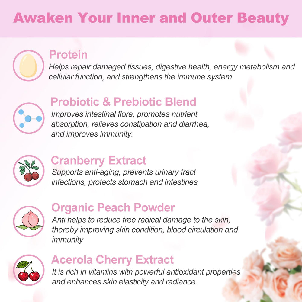 Close-up of hydrolyzed collagen peptides for high bioavailability