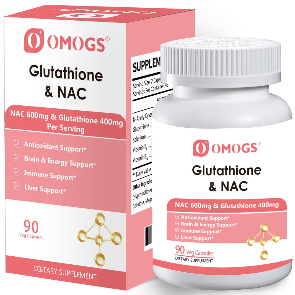 Hero image for OMOGS Glutathione & NAC supplement