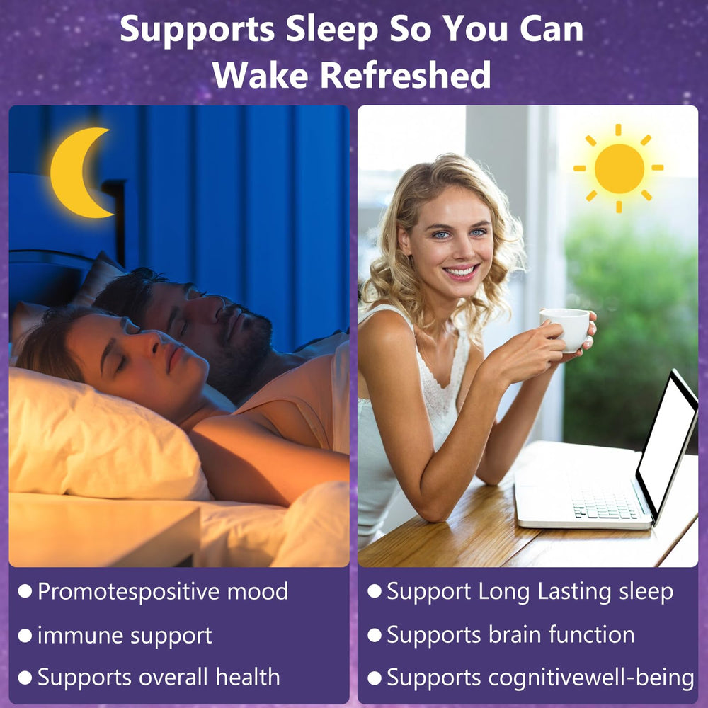 Back of OMOGS Melatonin bottle highlighting 120-day supply