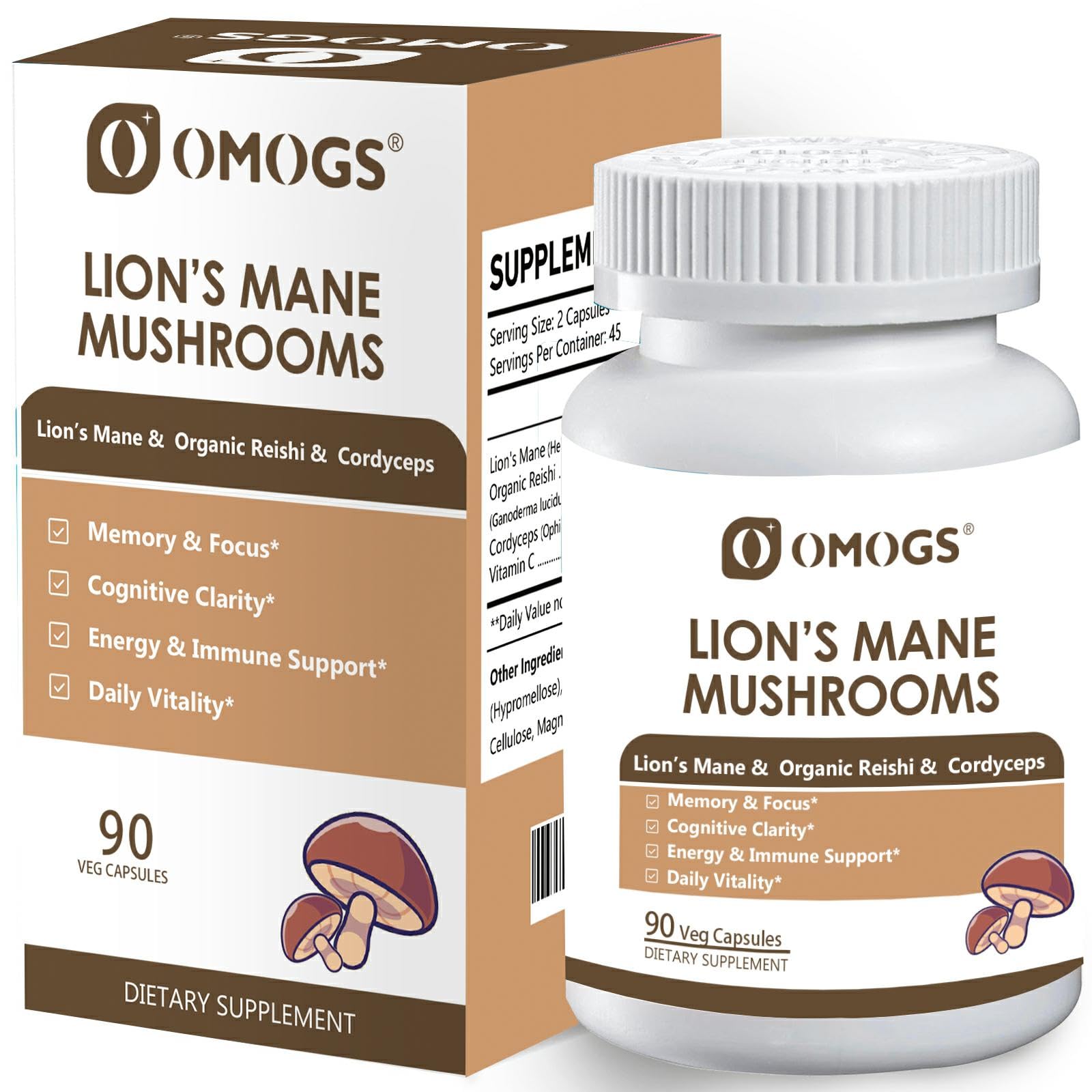 OMOGS Mushroom Complex capsules with 10:1 extract