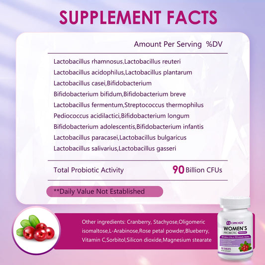 Label showing 90 Billion CFUs and 18 strains