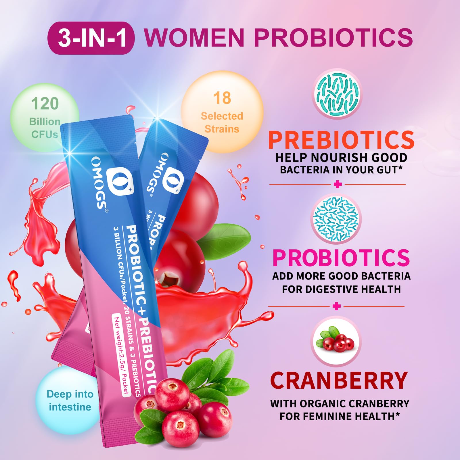 Label showing 120 billion CFUs and 18 strains