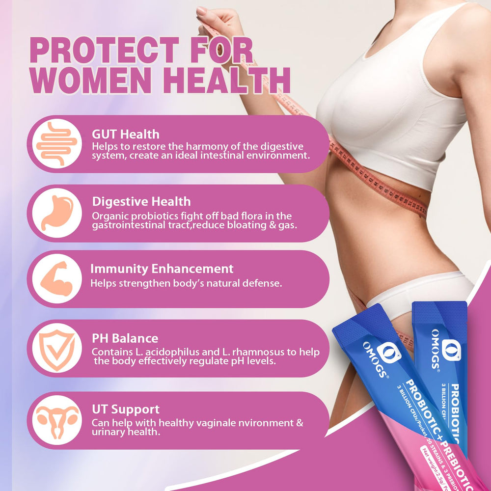 Organic cranberry extract and blueberries with probiotic powder