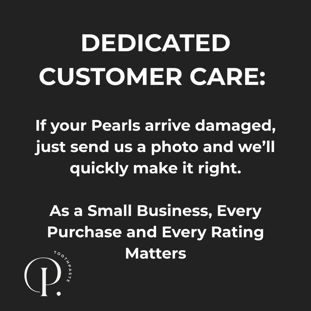 On-demand dissolve pearls for brushing