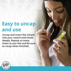 Portable nasal inhalers for on-the-go aromatherapy