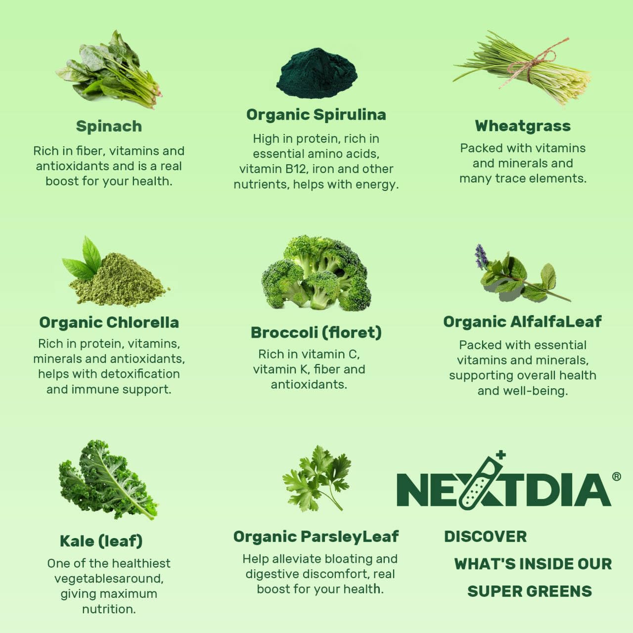 On-the-go daily greens gummies for gut health and energy