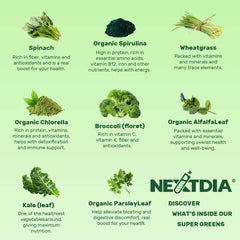 On-the-go daily greens gummies for gut health and energy