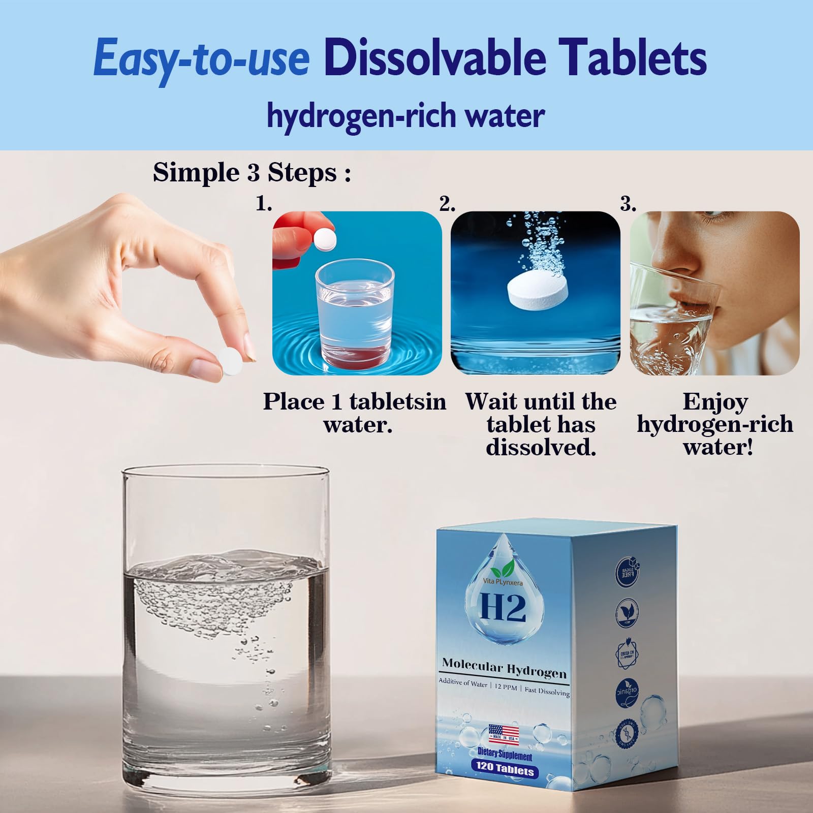 Active lifestyle use: hydrogen tablets for workouts and travel.