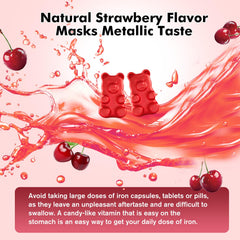 On-the-go iron gummies for daily energy and wellness