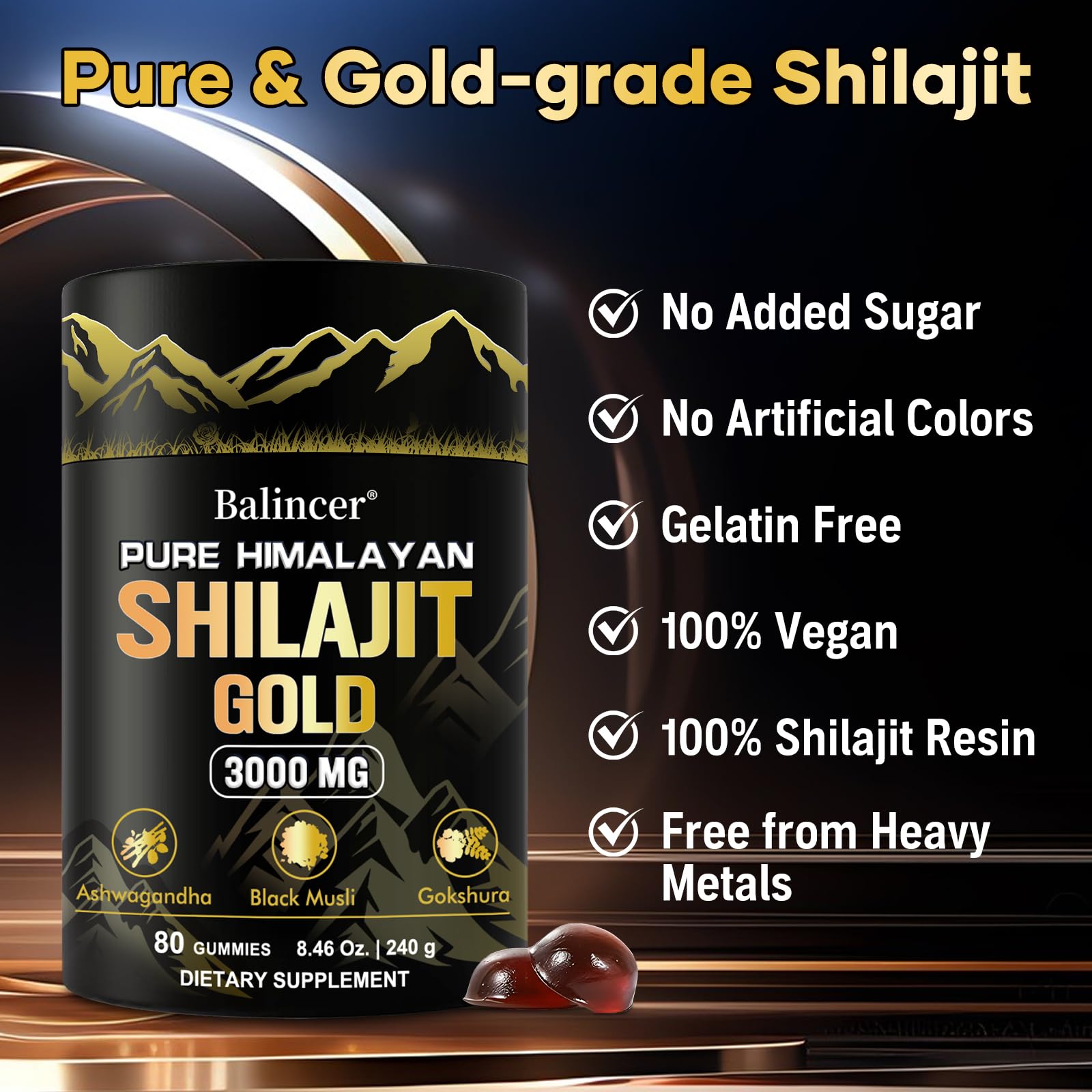 Individually wrapped gummies for on-the-go use