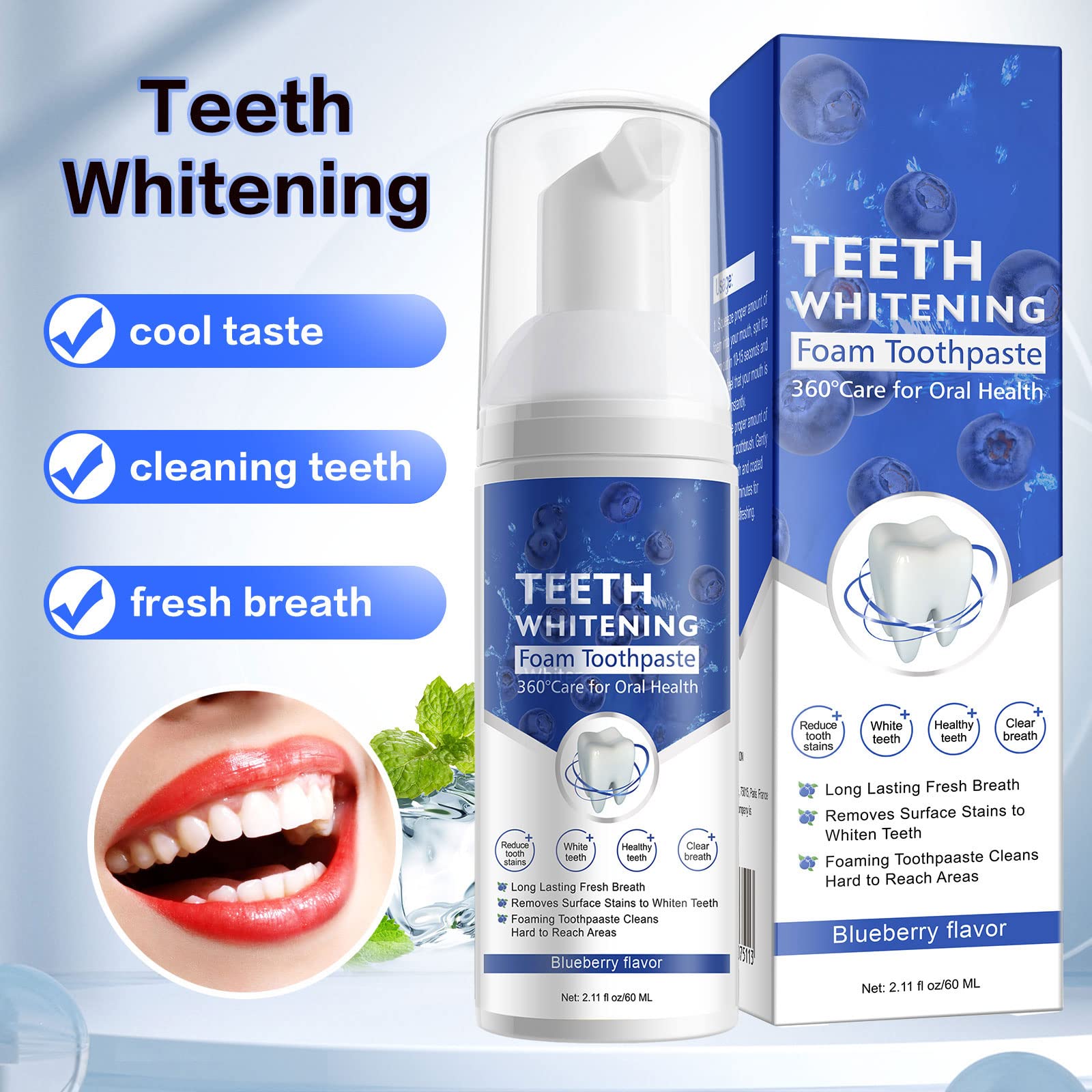 Toothbrush with coated foam toothpaste