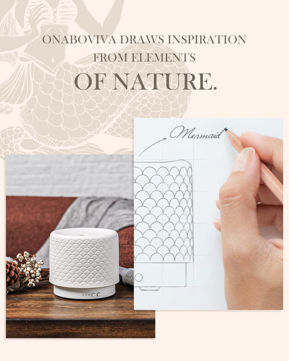 Diffuser in a bedroom setting for scale and ambiance