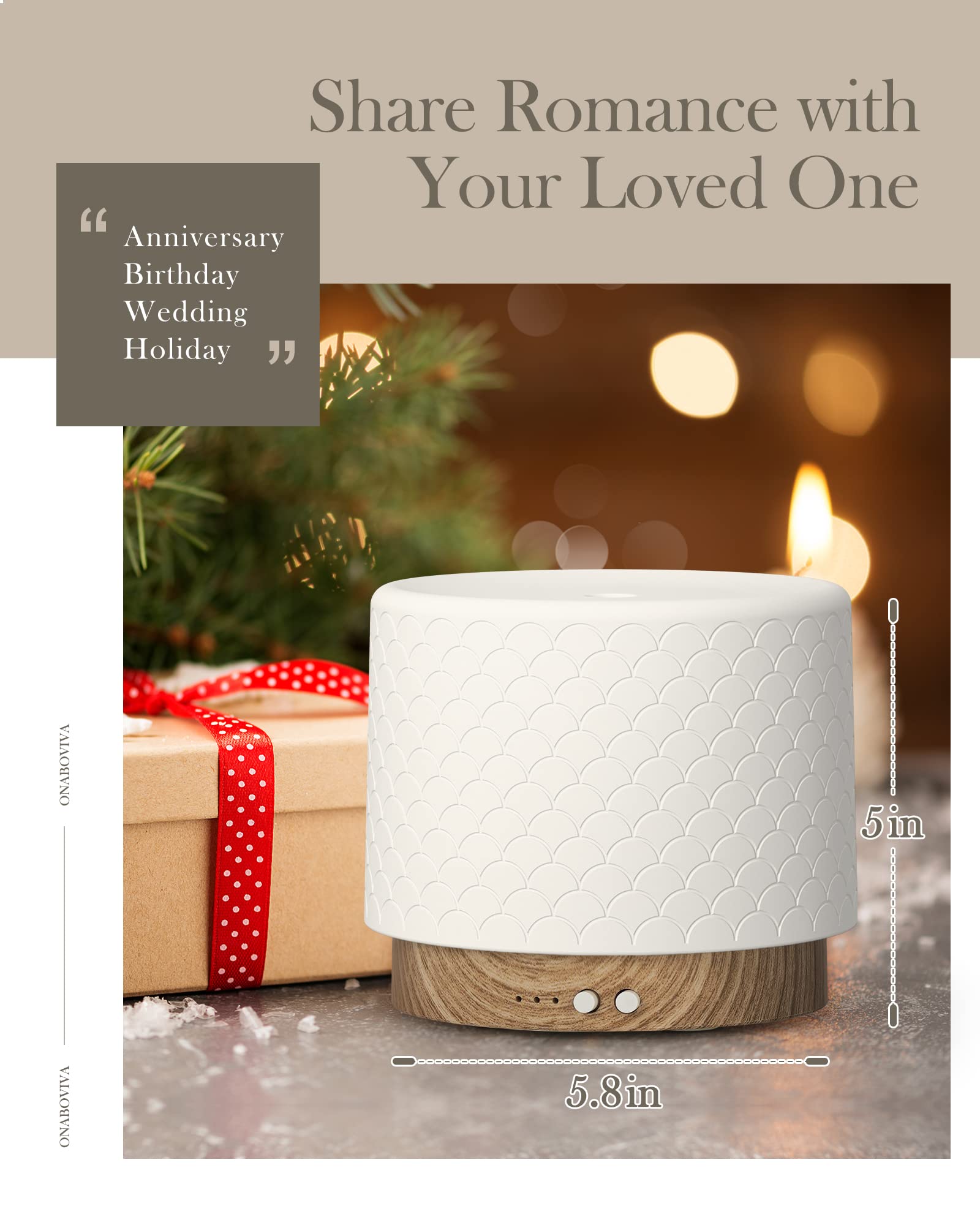 Diffuser in use in a home/office/yoga setting