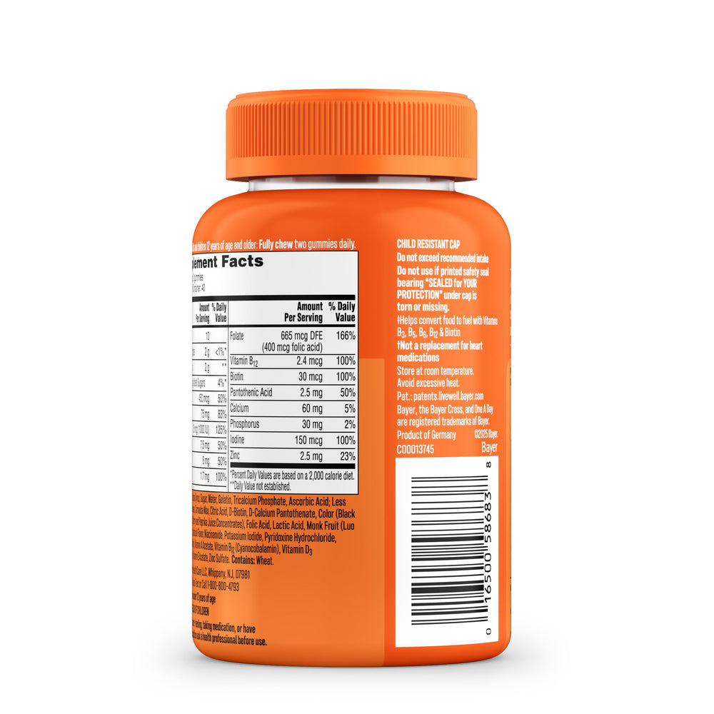 Bottle of One A Day Women’s Multivitamin Gummies