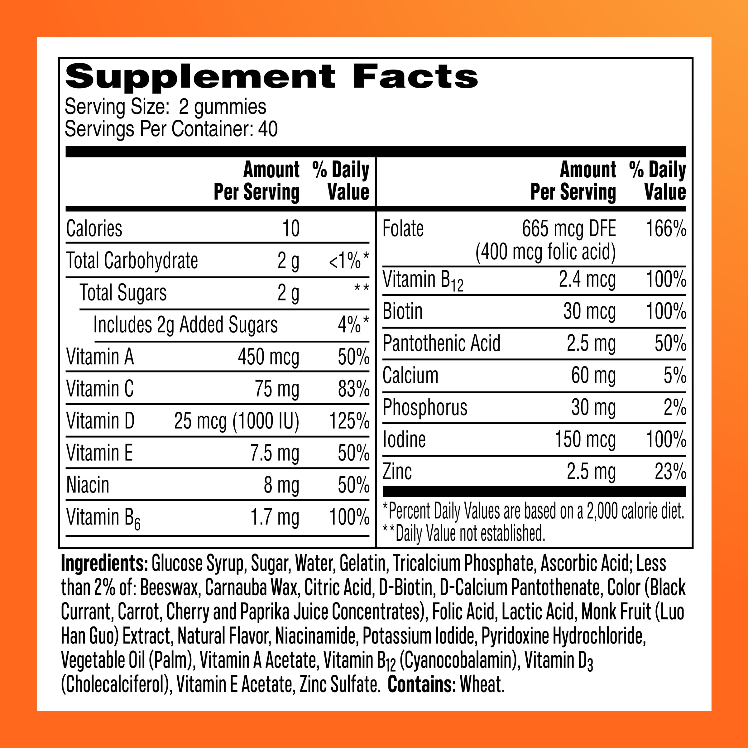Gummies with emphasis on hair, skin and nails benefits