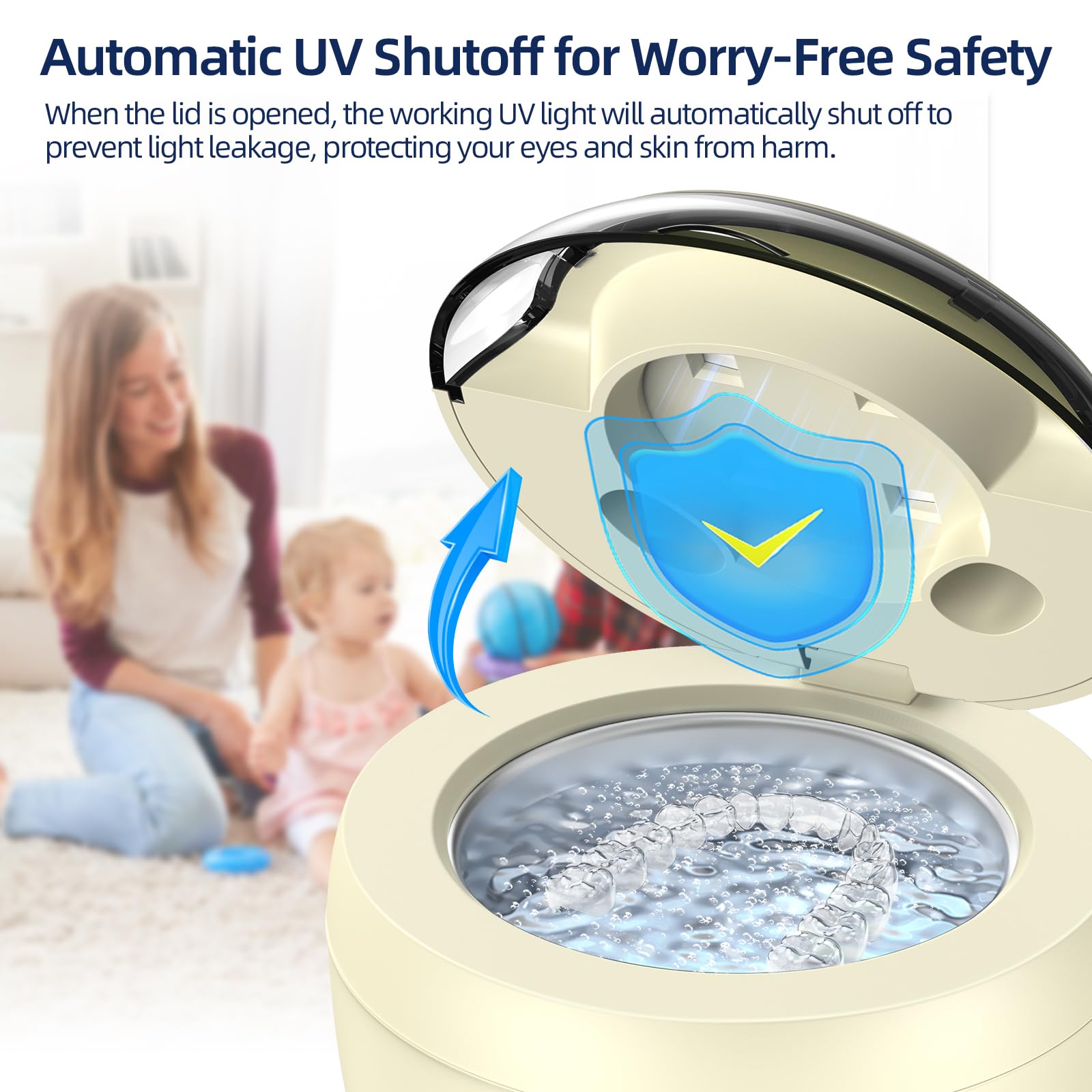 One-button control for cleaning dental tools