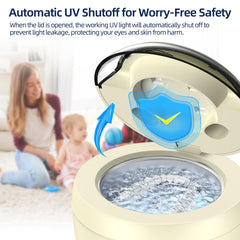 One-button control for cleaning dental tools