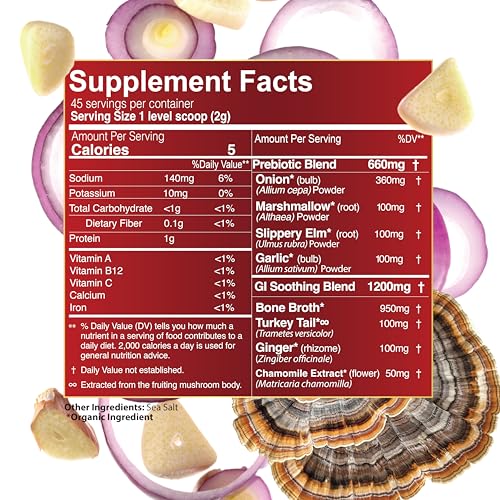 Close-up of Organic Gut Soothing Blend ingredients