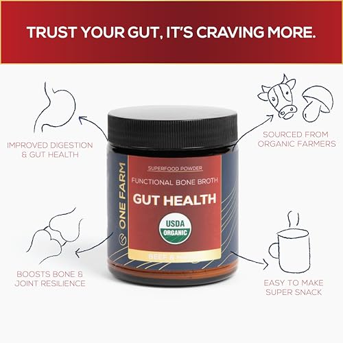Prebiotic blend with bone broth imagery and Non-GMO label