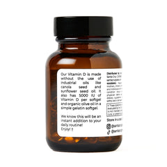 Graphic showing daily dosage: take one softgel with a meal