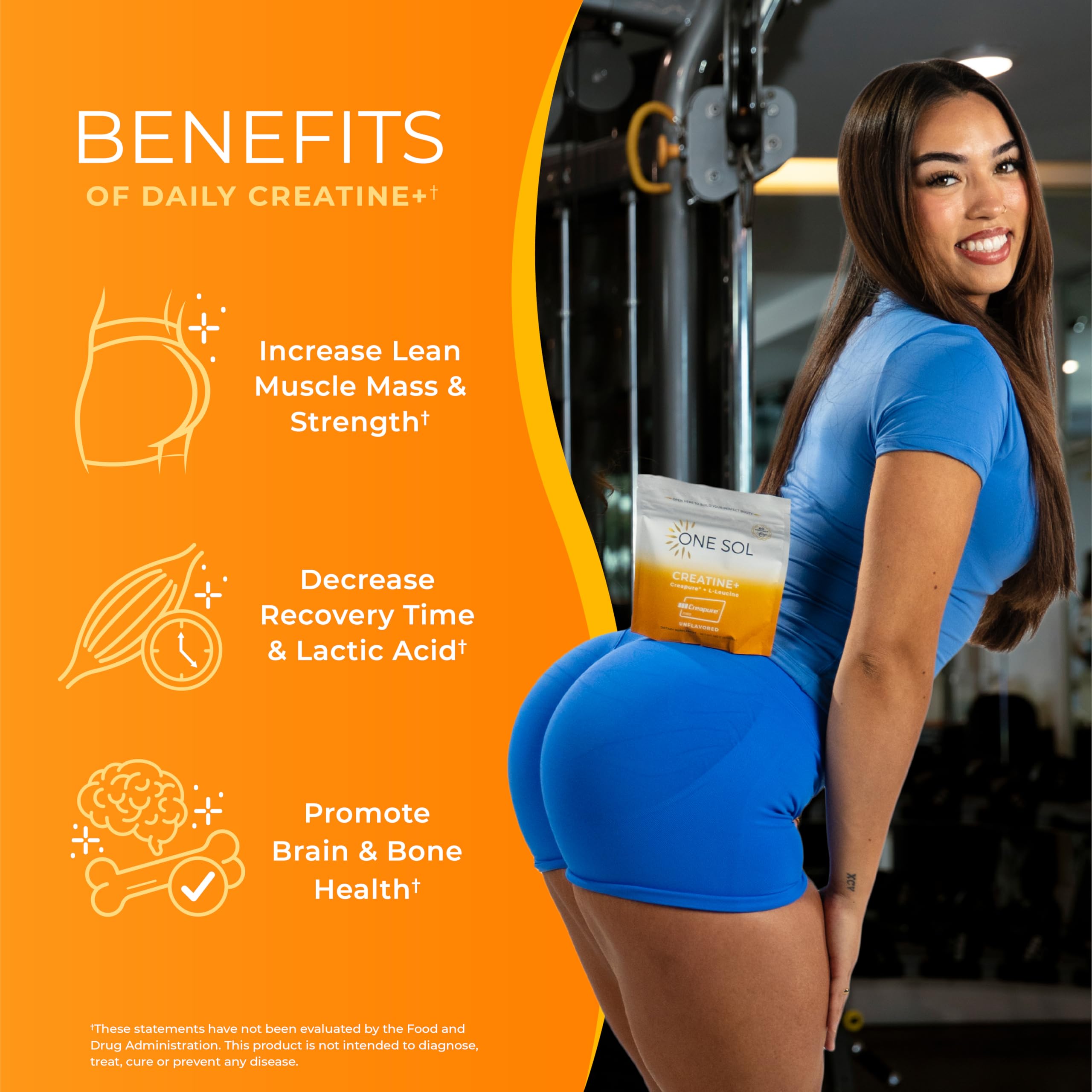 Brain and bone health benefits associated with One Sol Creatine for Women