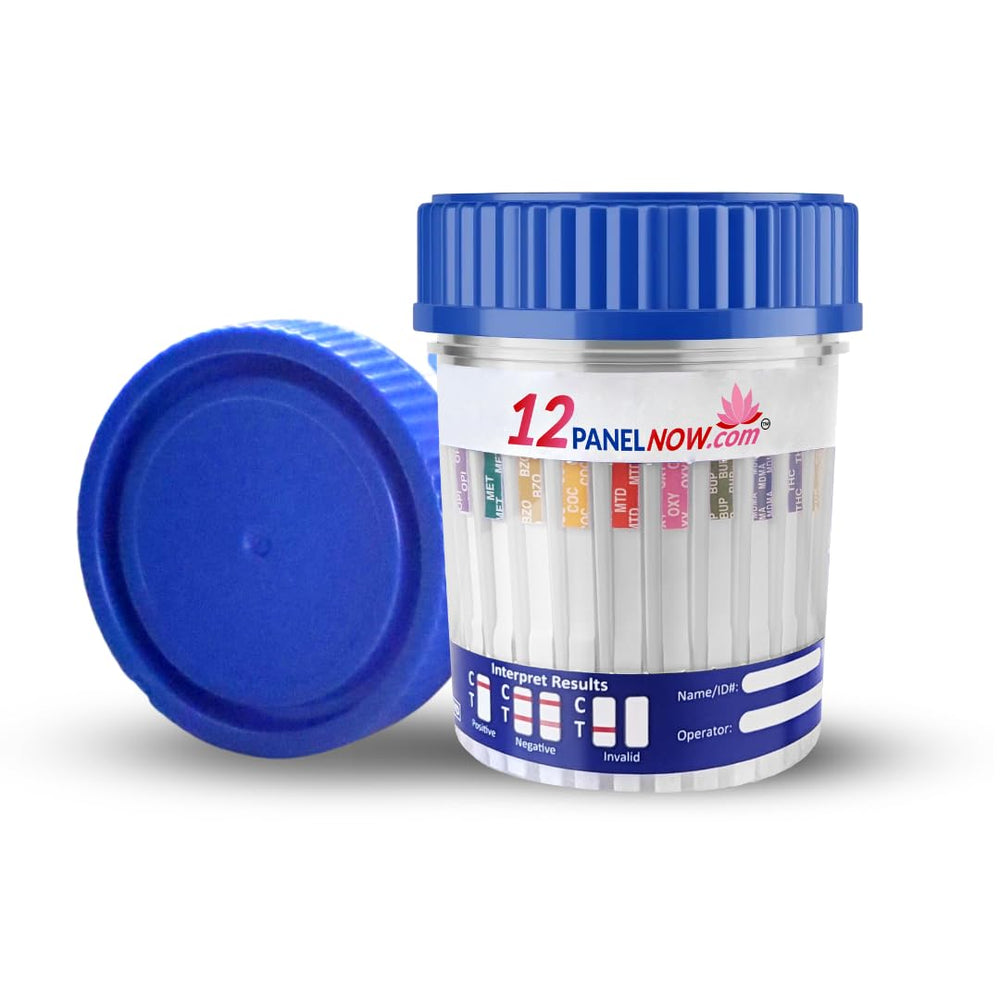 One-step 12-panel urine drug test cup for quick results