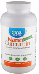 One Planet Nutrition Nano Curcumin 500 mg veggie capsules bottle