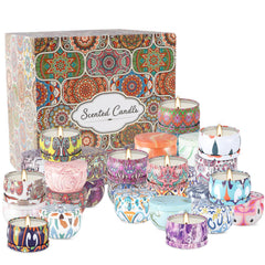 Reusable tin jars for storage after candles are burned