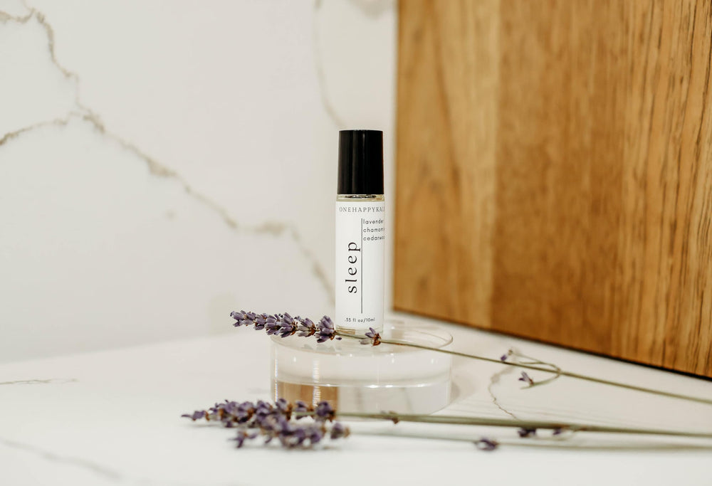 Onehappykale Sleep Roll-On compact 10ml bottle for travel.