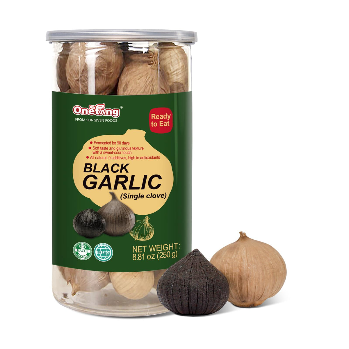 ONETANG Black Garlic 8.82 oz front view