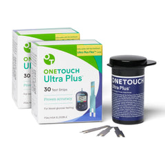 OneTouch Ultra Plus Flex test strips box set offers affordable daily glucose testing
