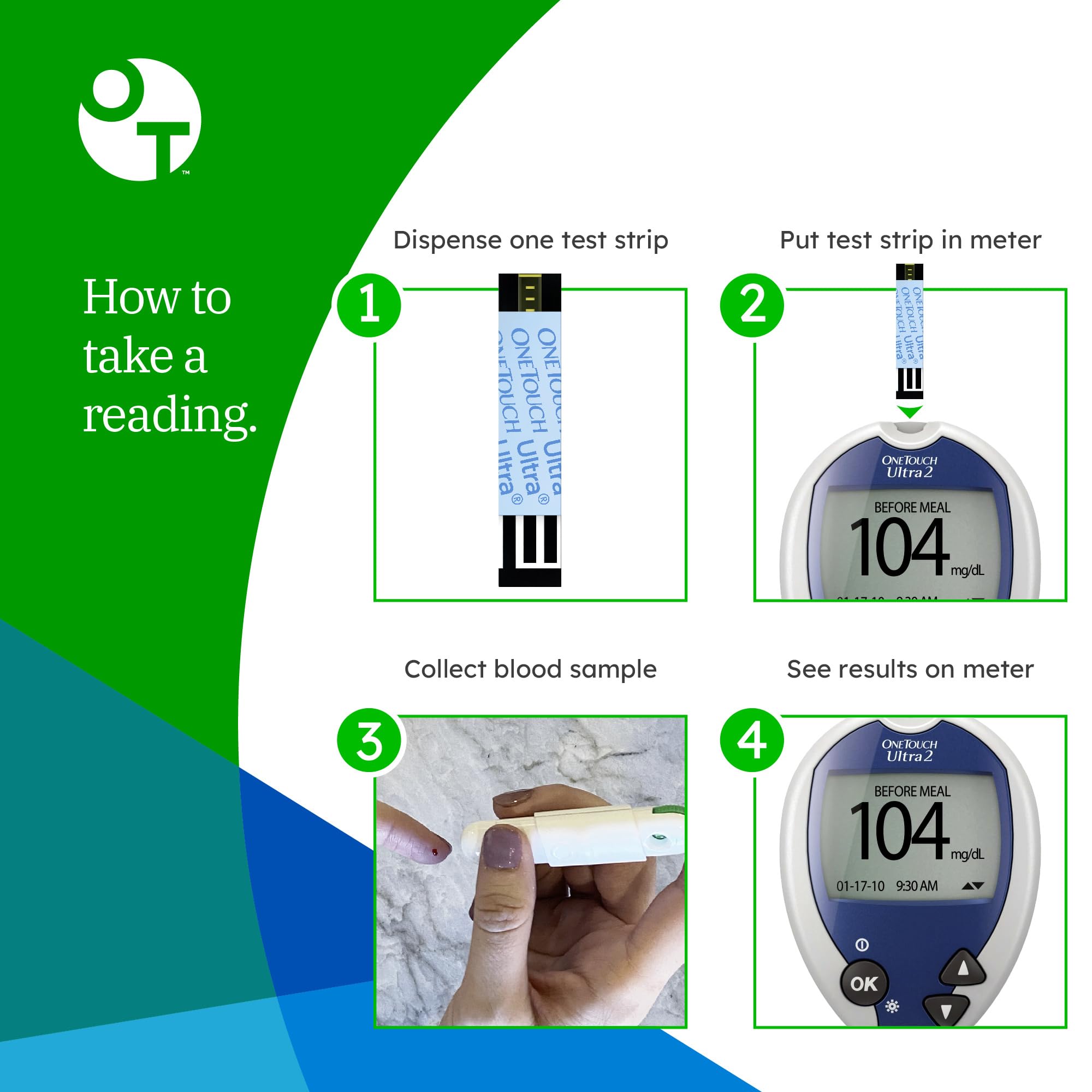 OneTouch Ultra test strips are doctor-recommended for trusted diabetes management.