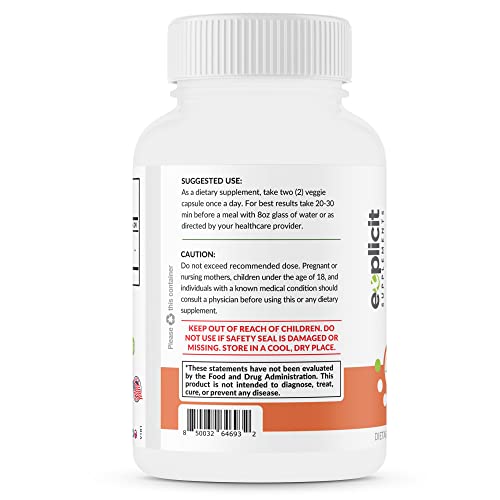 All Natural Onion Extract 1000mg bottle back with label details
