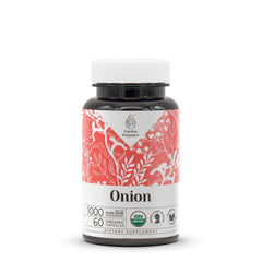 Front view of Onion USDA Organic 60 Capsules bottle
