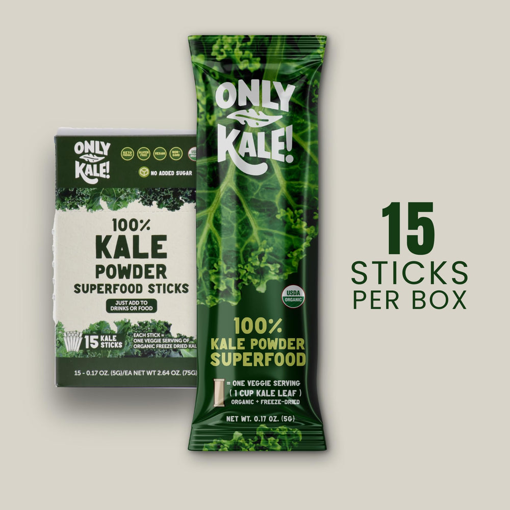 Box packaging of OnlyKale Kale Powder