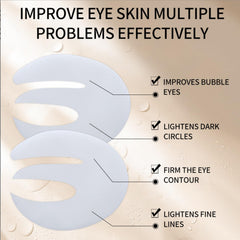 ONMYLOVIN eye patches showing E shape contour for precise fit