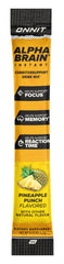 Packets outside the box for ONNIT Alpha Brain Instant Pineapple Punch