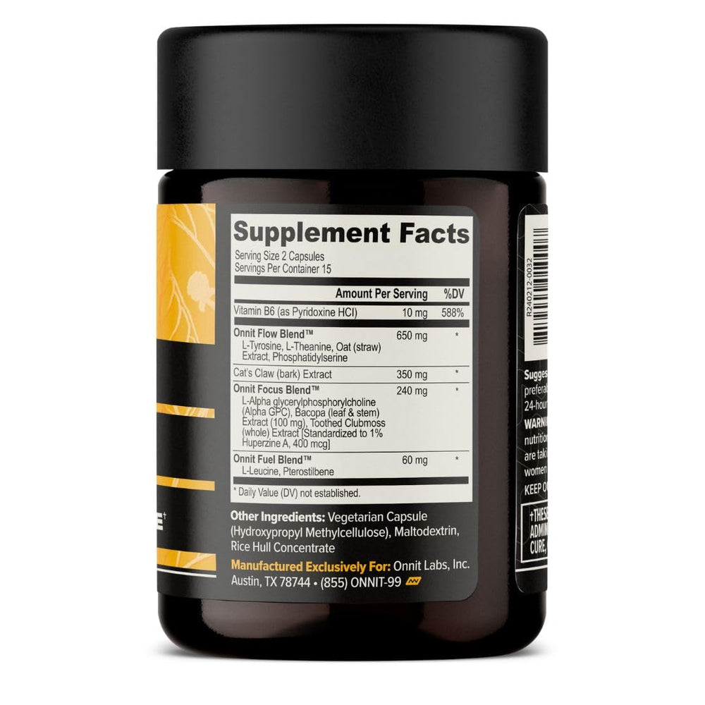 Side view of Alpha Brain bottle