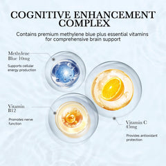 Close-up of ONOTIC 10mg Methylene Blue Capsules bottle label