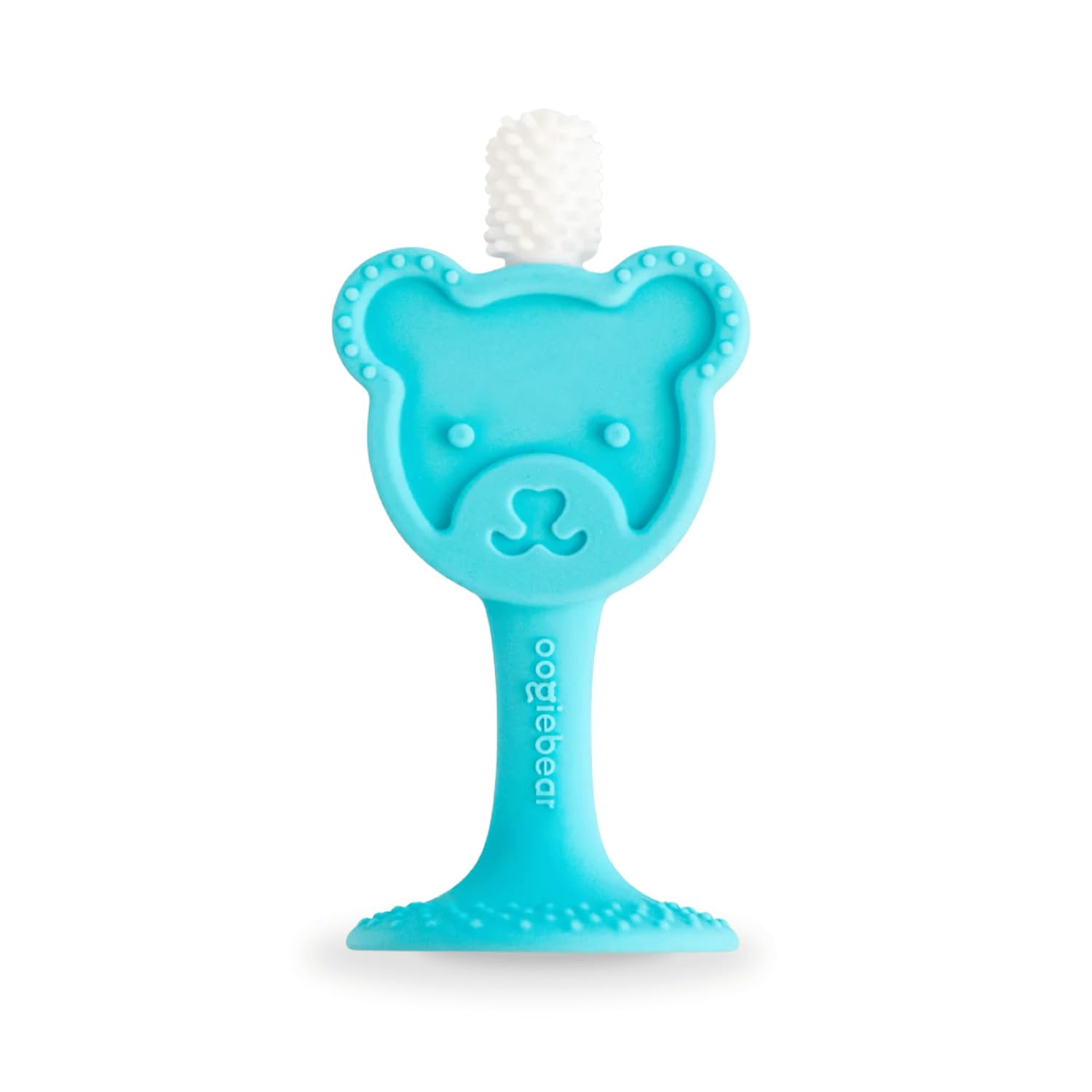 Toothbrush stands upright on flat surfaces for easy access