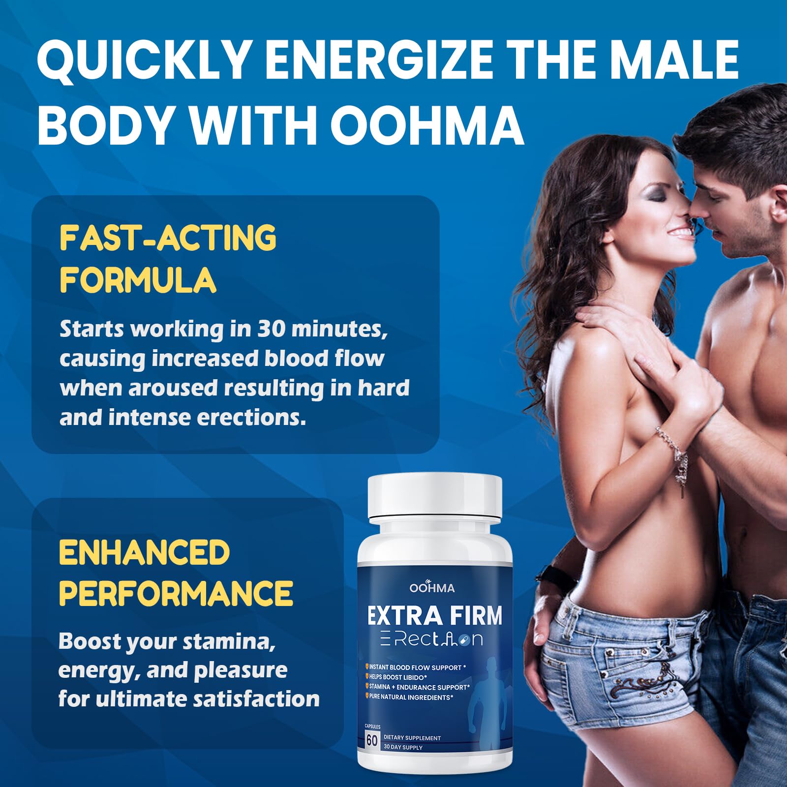 Oohma capsules displayed with bottle in the background